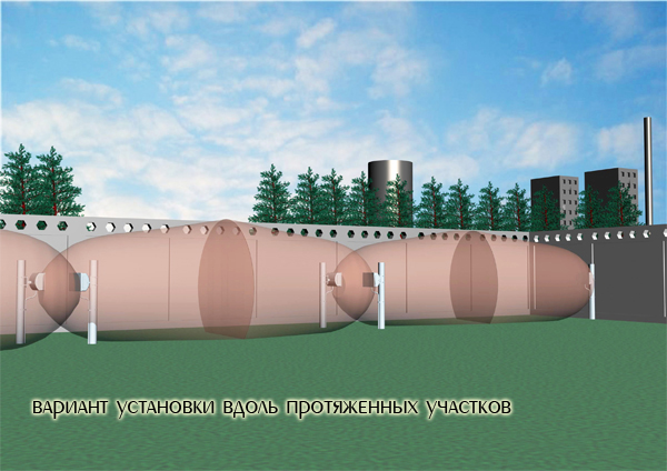 Варианты установки средства обнаружения РЛД Редут/1-300 Варианты установки средства обнаружения РЛД Редут/1-300
